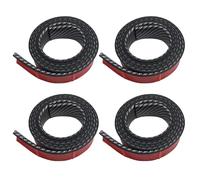 4 Pcs Universal Car Wheel Arch Trim 1.5M, 3.5cm Wide PVC Wheel Well Guards & Fender Flares, Anti-Collision Arch Protector Strip for Paint Protection, Fit for Most Cars, SUVs, Trucks (Black)