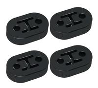 4 Pcs Universal Exhaust Rubber 2 Hole Car Exhaust Hanger Insulator Mount Bracket Muffler Black Exhausts Pipe Hangers for Protecting Car Truck Van Exhausts System