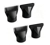 4 Pcs Universal Hair Dryer Nozzle Concentrator Attachment & Comb Diffuser for Blow Dryer, Flat Nozzle and Styling Tool Fits Most Hair Dryers（outer diameters of 1.69-1.77in）