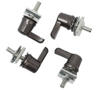 4 Pcs Universal Saddlebag Lever Lock Bolts Nuts Kit Compatible With Motorcycle Models CVO Touring Road Softail Breakout Deluxe Aftermarket Replacement