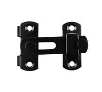 4 Pcs Universal Sliding Barn Door Latch Bolt 90 180 Degree Toggle Closet Window Plug for Interior(S-Black-180degrees)