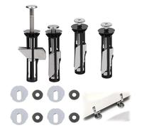 4 Pcs Universal Toilet Seat Bolts and Screws, Stainless Steel Toilet Seat Fixings for Top Lid Hinges, Easy Install Replacement Toilet Seats Fitting Kit