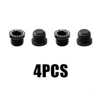 4 Pcs V Brake Post Mount Screws Bolts For M10x1.25, Aluminum Alloy | CNC Brakes Hardware For Folding Bike, Mountain Bicycle, Red, Black, Gold, Blue Options, Lightweight Rust Proof Design