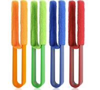 4 Pcs Venetian Blind Cleaner Tool,Removable Blind Cleaner,Washable Blinds Cleaners Tool,Multi-Purpose Cleaning Tools,for Venetian Blinds,Air Conditioner Car Ac Vent,Home Office Use