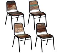 (4 pcs) vidaXL Dining Chairs Kitchen Dinner Chair Home Restaurant Dining Room Seat