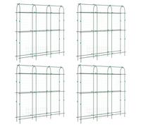 (4 pcs) vidaXL Garden Trellises for Climbing Plants Stand Plant Support U-Shape Steel