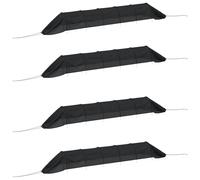 (4 pcs) vidaXL Netting Tunnels Insect Protection Net Black Steel and Polyethylene