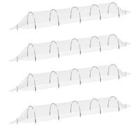 (4 pcs) vidaXL Netting Tunnels Insect Protection Net Grow Tunnel Fibreglass and PP