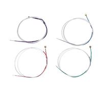 4 Pcs Viola Strings Replacement Metal Instrument Accessories Set 4/4 Purple Blue Green Red for Viola Learners Players