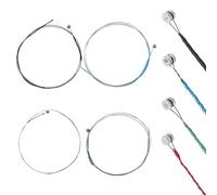 4 PCS Violin Strings Full Set, Universal Carbon Steel Copper Wound with Copper-Plated Ball End Classic Steel Strings for Instruments 4/4 3/4 1/2 1/4 Violin