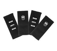 4 Pcs Waist Extender for Trousers, Black Adjustable Waistband Extender, No Sew Trouser Extenders, Hook Waist Band Extenders for Men Women, Ideal for Pregnancy, Travel, and Daily Use