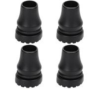 4 Pcs Walking Stick Rubber Tips - Heavy-Duty Non-Slip Replacement Ferrules for Walking Sticks, Crutches & Hiking Poles - 20mm High-Strength Rubber Ends