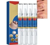 4 PCS Wart Remover Pen,Tags and Mole Remover Pen,Au/to Wart Tag Remover Pen Kit,2 in 1 Wart and Wart Treatment Pen,Natural Wart Remover Pen for All Skin Types,Fast Effective W/Art Rem/Over P/en