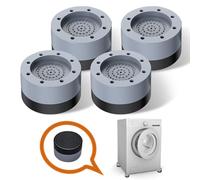 4 Pcs Washing Machine Anti Vibration Feet Pads, Non-slip Pad, Shock Absorbers, Anti Vibration Mat, Anti-deviation Stabilisers, Feet Pads for Washing Machine,Dryer (Gray, 3.5 cm)