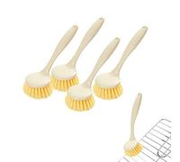4 Pcs Washing Up Brushes for Dish Kitchen Sink Pot Pan Scrubbing, with Long Handle Pot, for Kitchen Sink, Bathroom, Household Cleaning