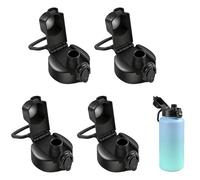4 Pcs Water Bottle Lid Replacement for Contigo Water Bottles 20oz 24oz and 32oz,Auto Spout Lid Fit for Bubba Water Bottle with Button Lock,BPA-Free,Leak-Proof