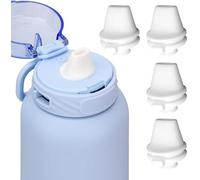 4 pcs Water Bottle Mouthpiece for Ello Pop and Fill Water Bottle，BPA Free Silicone Water Bottle Mouthpiece for 22oz、32oz、40oz Bottle(White)