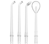 4 PCS Water Dental Flosser Tips Replacement Heads Jet Nozzles Only Compatible COSLUS T40 Cordless Portable Mini Water Teeth Flosser Pick for Travel
