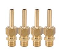 4 PCS Water Fountain Nozzles Pure Copper Large Hexagonal Direct Jet Nozzle Waterscape Single Nozzle Male Thread (G3/8)