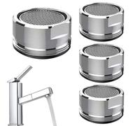 4 Pcs Water Saver Spout Filter Mesh Tap Aerator Head Faucet 24mm Replacement Insert Spout Brass Male Threaded Aerator Water Saving Faucet Nozzle for Kitchen Sink Bathroom Restaurant Public