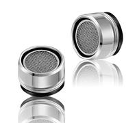 4 Pcs Water Saver Spout Filter Mesh Tap Head Faucet Aerator Replacement Parts, Tap Aerator, Kitchen TapAerator Insert Nozzle Kitchen Bathroom Shower Sink Tool Regulator Flow (Silver)