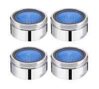 4 Pcs Water Saver Spout Filter Tap Aerator Mesh Tap Head Faucet Aerator Replacement Parts Insert Nozzle Water Saver Tap Filter Nozzle Faucet Aerator for Kitchen Bathroom 4PCS 24mm