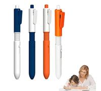 4 PCS Water Spray Pen, Water Prank Toys, Fun Creative Retractable Water Pen for Practical Jokes, 2 Blue and 2 Orange Press to Water Pen for School Water Games