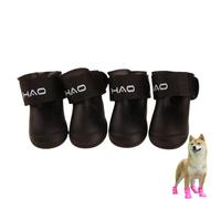 4 Pcs Waterproof Dog Boots Shoes Pet Outdoor Shoe Pets Boot in Snowy and Rainy Day for Small Dogs Cats