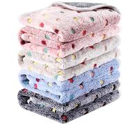4 Pcs Waterproof Guinea Pig Blankets Washable Small Animal Fleece Bedding Absorbent Guinea Pig Cage Liners Reusable Pet Pee Pad Sleep Mat Pad Cover for Hamster Ferret