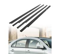 4 Pcs Weatherstrip Window Molding Trim Seal Belt Fit for Mitsubishi Lancer 2008-2017 Replace 5727A005 5727A006 5757A017 5757A018, Car Outer Door Window Moulding Trim