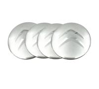 4 Pcs Wheel Center Cap Sticker for Citroen Berlingo Multispace 2008-2018, Badge Emblem Decal Car Hub Centre Caps Sticker Badge Wheel Trim,Silver-56mm