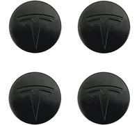 4 Pcs Wheel Center Cap Sticker for Tesla Model S Model X Model 3 Model Y 60MM, Wheel Trim Sticker, Badge Emblem Decal, Hub Caps Wheel Stickers, Stickers for Hub Caps