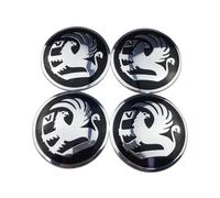 4 Pcs Wheel Center Cap Sticker for Vauxhall VXR Zafira Vectra Astra Corsa Insignia Mokka Meriva Antara 56mm, Wheel Trim Sticker, Badge Emblem Decal, Hub Caps Wheel Stickers, Stickers for Hub Caps
