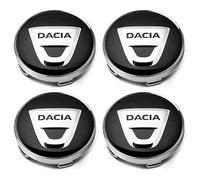 4 Pcs Wheel Centre Caps for Dacia Duster 2018-2023,Hub Centre Caps Rim Protector Cover Hubcaps Wheel Trims Waterproof DustProof Wear Resistant Anti Rust,Black