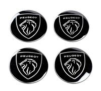 4 Pcs Wheel Centre Sticker Badge for Peugeot Boxer 1994-2026 60mm, Cap Sticker Wheel Trims Sticker ABS Material Car Hub Centre Cover Decorative Sticker