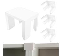 4 Pcs White Bookcase Connector Fits IKEA Billy Bookshelf, Alignment Clip