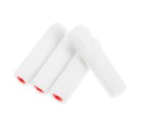 4 Pcs White Cotton Thread Paint Roller Cover Refills for Wood Corners