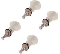 4 Pcs White Ukulele Strings Tuning Pegs Pin Machines Tuners Friction Ukelele String Adjuster Instrument Accessories