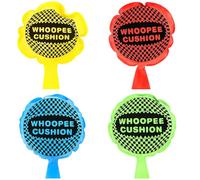 4 PCS Whoopie Cushion Set,Whoopee Cushion, Funny Prank Toys for Kids, Ideal for Parties, Stocking Fillers, and Office Pranks, Includes Red, Yellow, Blue, and Green