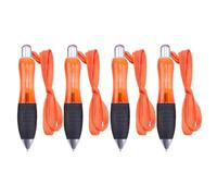 4 Pcs Wide Grip Pens for Arthritis, Big Fat Body Ballpoint Pen, Bright Color Pens Black Ink with Weighted Lanyard for the Elderly, Parkinson's and Carpal Tunnel Inflammation