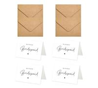 4 PCS Will You Be My Bridesmaid Cards, Elegant Proposal Set with Envelopes, Perfect Bridesmaid Proposal Kit for Wedding Planning, Bridal Showers & Special Moments
