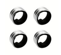4 PCS Wine Bottle Drip Collar, Stainless Steel Wine Bottle Collars Drip Ring, Wine Bottle Collar Wine Drip Ring, Wine Drip Rings for Bars, Restaurants & Wine Tasting Events