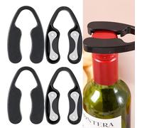 4 Pcs Wine Foil Cutter, Black Openers Handheld Bottle, Wine Foil Cutter Foil Remover, Blade Foil Paper Cutter, Wine Bottle Foil Cutter, Wine Bottles Wine Tool Accessory Foil Cutter for Wine Bottles
