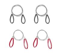 4 Pcs Wire Saw,Rope Saws Stainless Steel Cable Metal Wire-Saw Pocket Chainsaw Outdoor Survival Kit Emergency Serrated Ropes Mini Hand String Handheld Small Red Black 70cm,for Camping Cutting Tree Wood