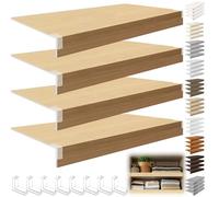 4 Pcs Wire Shelf Covers 16x9x3in Thick 0.31in Foamed PVC Rack Covers for Kitchen Bathroom Pantry & Closet - Removable Durable Non-Wood Storage Solution