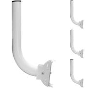 4 Pcs Wireless Bridge Bracket, Iron Pole Mount with Adjustable Angle, Outdoor AP Mount for Security Camera, White, 11.4 x 5.5 x 3.3 in / 290 x 140 x 85 mm