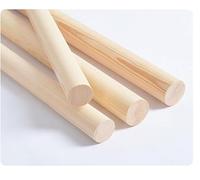 4 PCS Wooden Dowel Rods - Unfinished Hardwood Sticks for DIY Crafts, 20cm Long, 1-2.5cm Diameter(2.5cm)