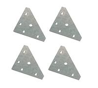 4 pcs x Hafele Bracket Corner Brace Galvanized - 290.08.940