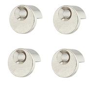4 pcs x Hafele Mirror Round Clips with Rubber Pad Nickel Plated - 292.01.710