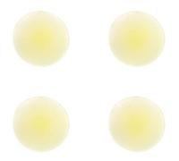 4 PCS Yellow Acrylic Cup Coasters,9.8cm Round Acrylic Coasters, Heat Resistant Table Protector For Bar/Cafe/Office